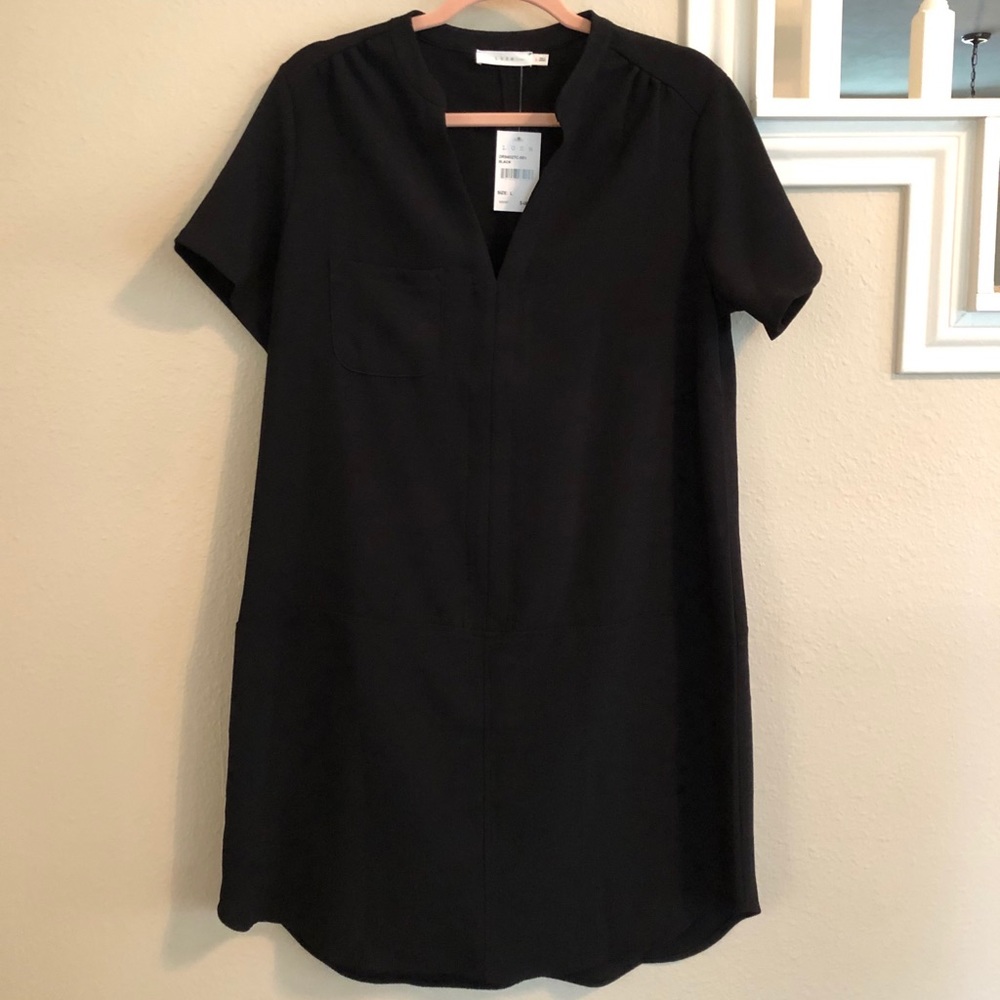 Women’s Black Shift Dress, NWT